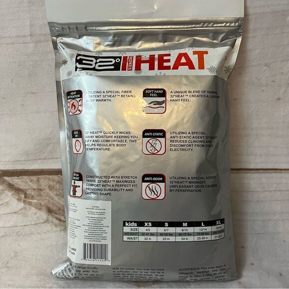 Kids Black 32 Degrees Long Sleeve Crew Neck & Legging Set Size XL (16/18) - Picture 3 of 7